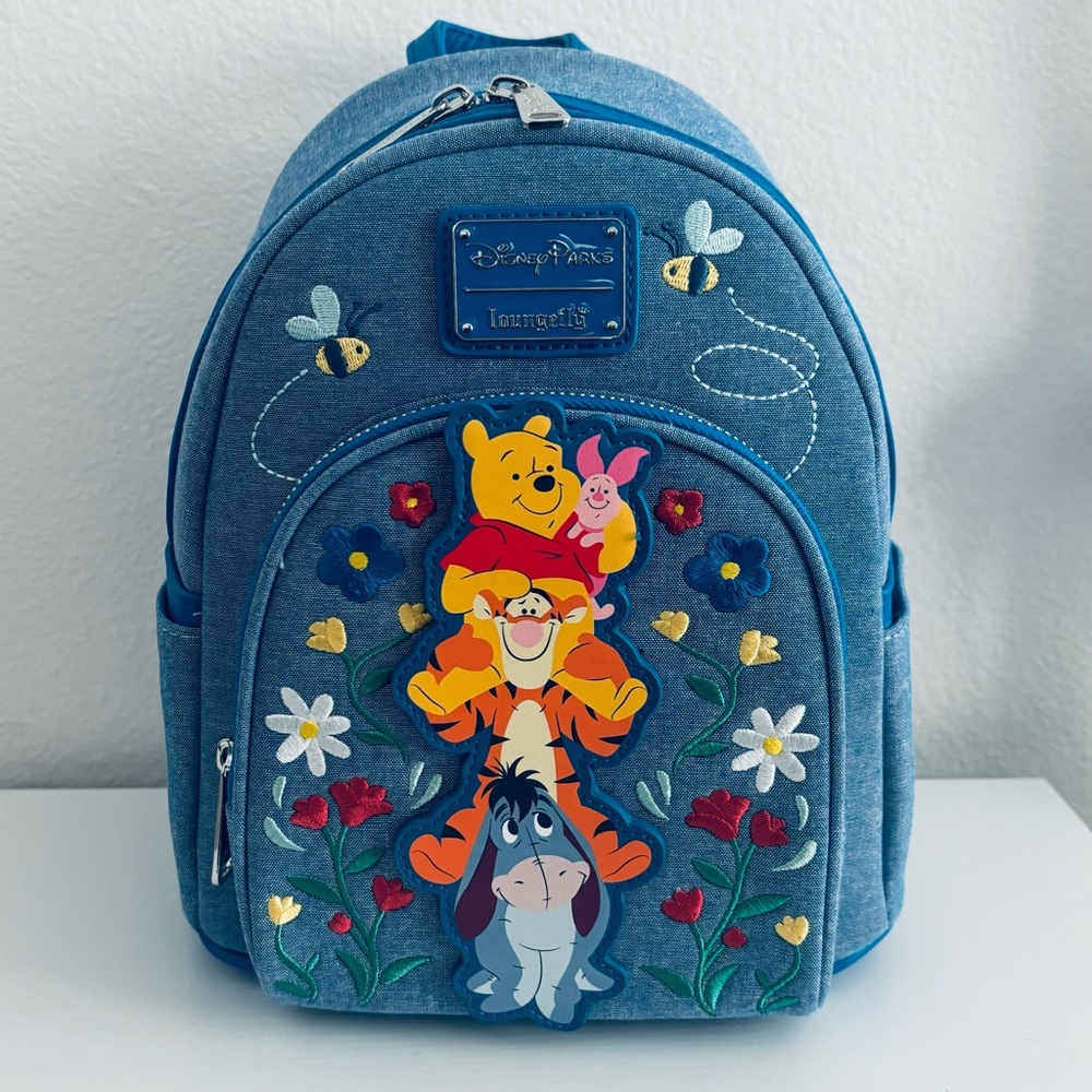 Disney Parks Loungefly Backpack with Winnie the Pooh and Friends